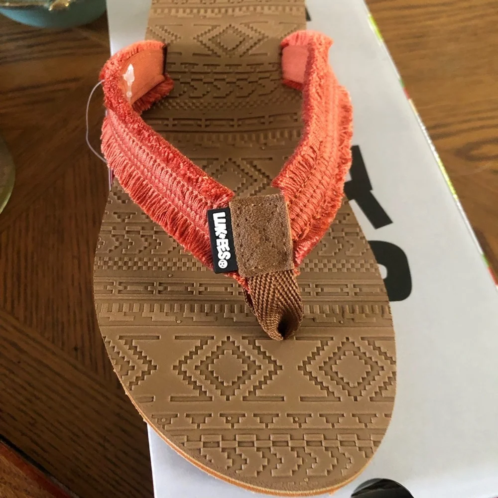 Sunset Orange Flip-Flops